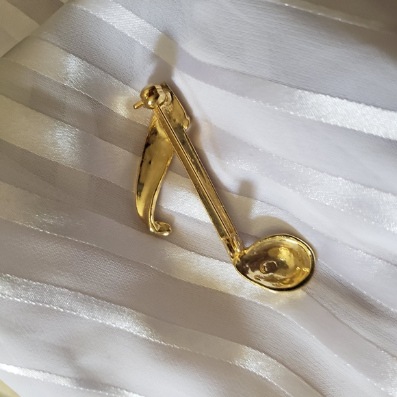 Music note brooch - Picture 4 of 4
